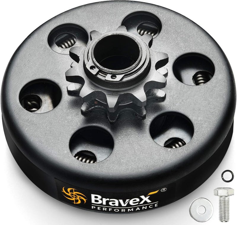 Bravex Centrifugal Clutch, Go Kart Clutch 3/4" Bore 10 Tooth For #40/41/420 Chain Fun Kart Mini Bike Upgrade - Image 1